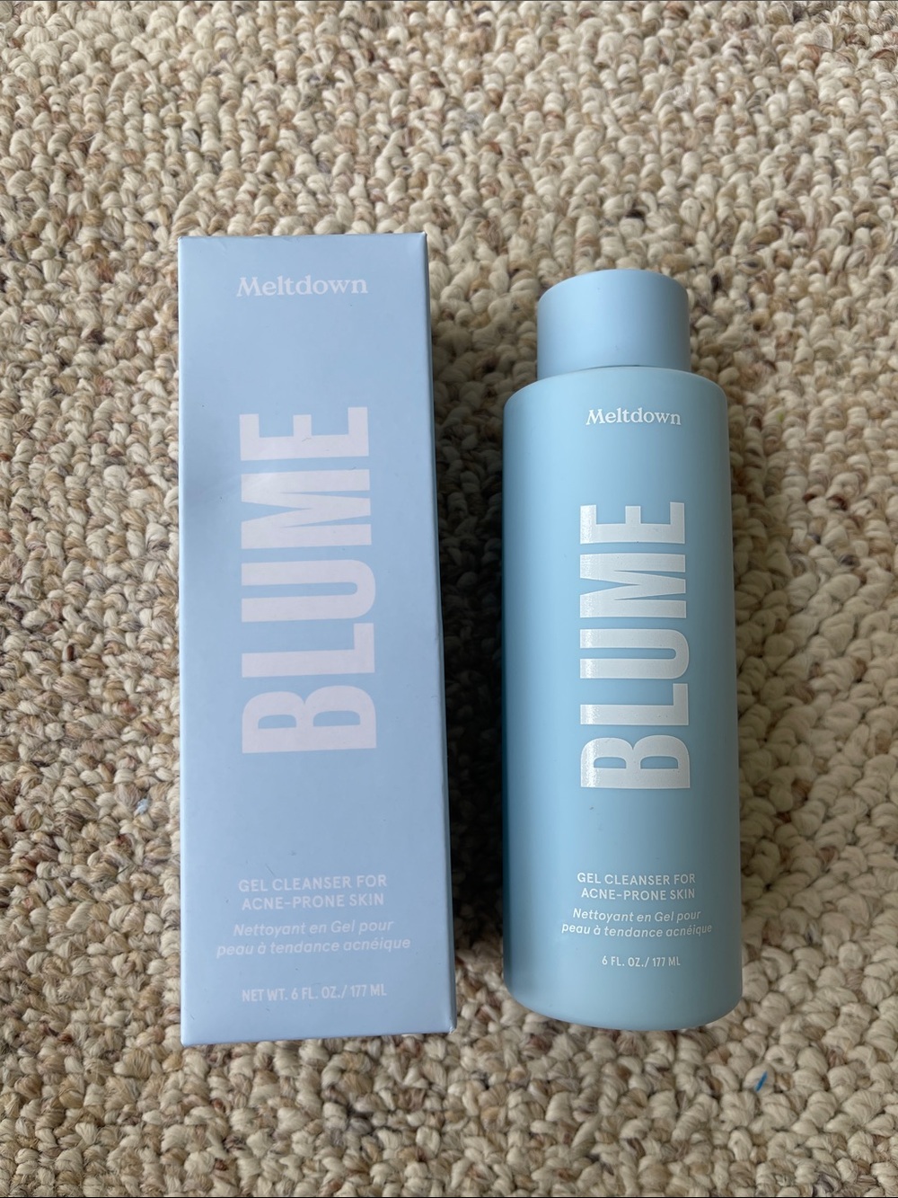 BLUME Meltdown Gel Cleanser in Powder Blue